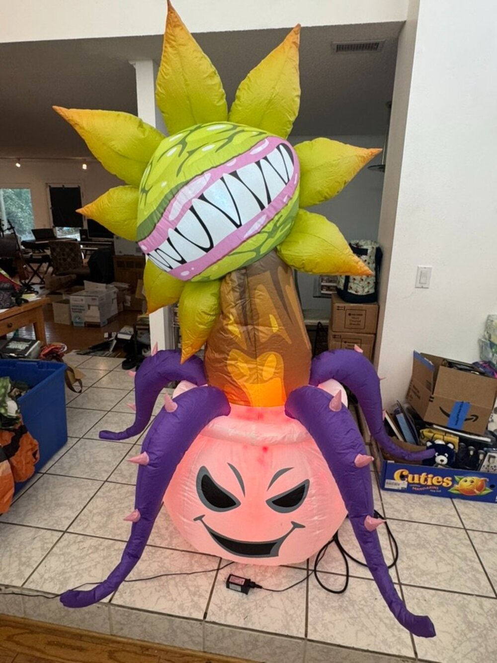 6.2ft GOOSH Halloween Inflatable Man Eating Plant Audrey II
